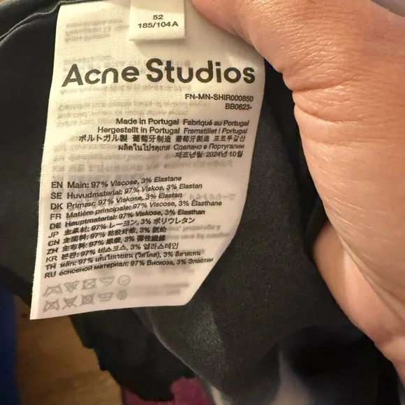 Acne Studios Dark Gray Shirt - Picture 4 of 9